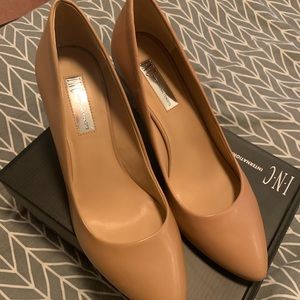 INC nude heels
